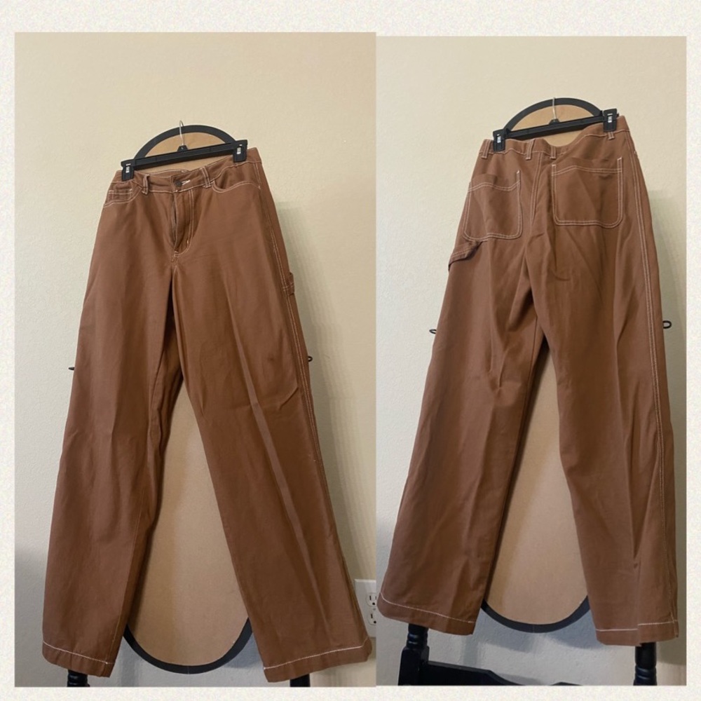 LIGHT BROWN PAINTERS PANTS